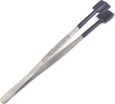DDP PVC COATED TWEEZERS SPECIALTY FORCEPS FLAT TIPS SAFE RUBBER NON MARRING HOLDING