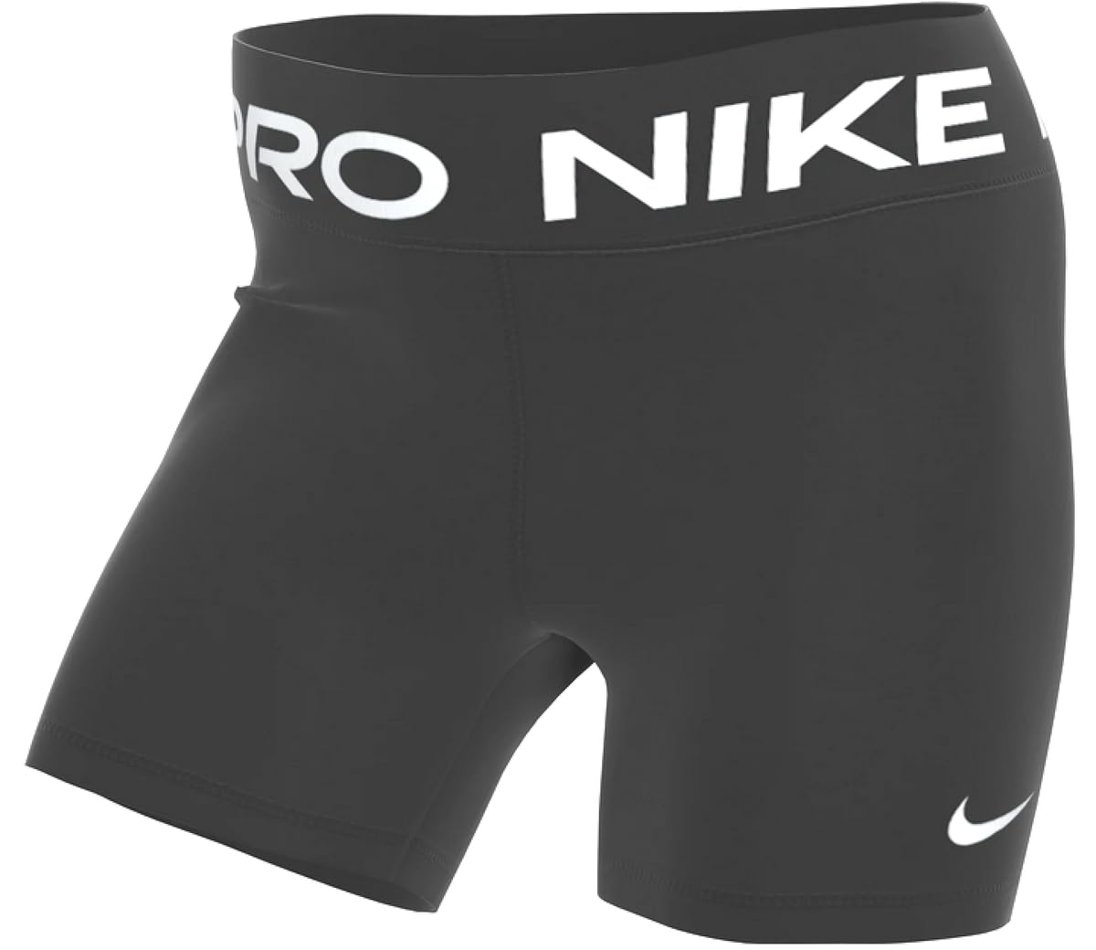 Nike W NP 365 Short 3", Pantaloncini Donna, Black/​(White), L