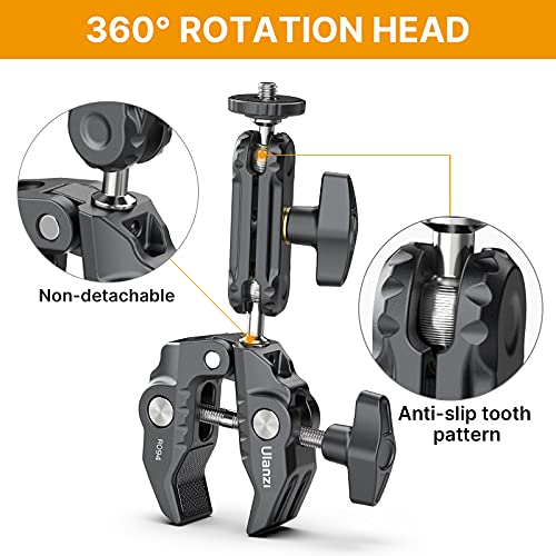 Image of UURig R094 Super Clamp Multi-Functional Camera C Clamp, Video Shooting, Mobile Clamp for Action Cam, Selfie Live Streaming