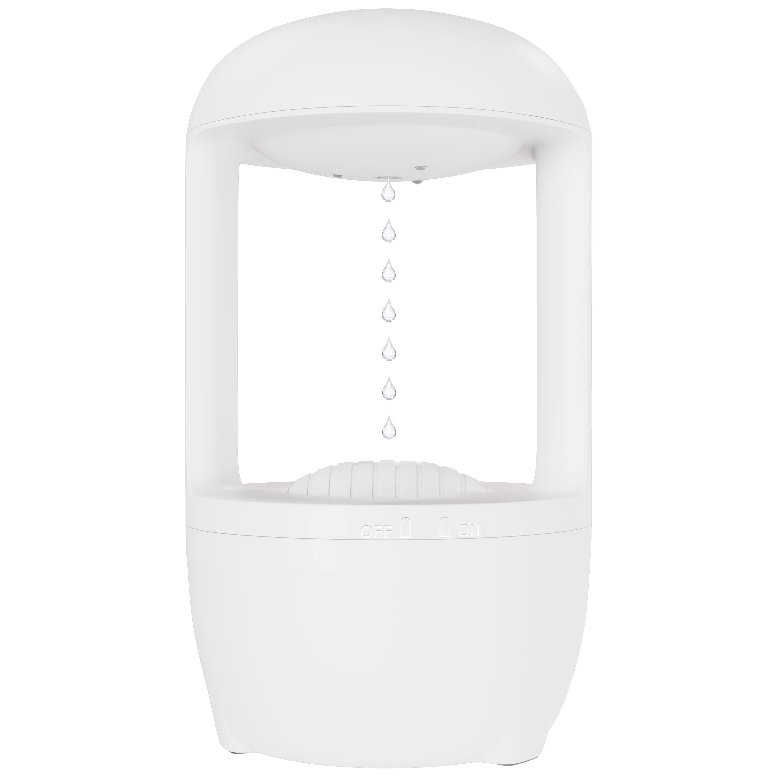 ORILEY Anti-Gravity Cool Mist Humidifier Ultrasonic Water Drop Air Humidifiers with Low Noise Feature Compact & Innovative Design Ideal for Baby Bedrooms Offices (1 Year Warranty) (500ml, White)