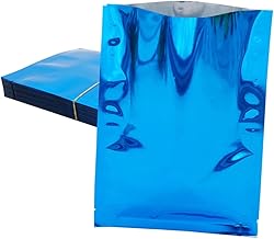 Mobestech 100 Peças Sacos De Embalagem A Vácuo Sacos De Embalagem Azuis Sacos Selados A Vácuo Máscara De Alimentos Aferidor Do Vácuo