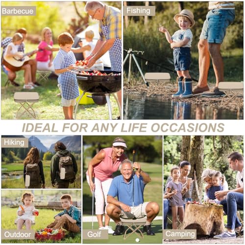 Camping Hocker, Tragbarer Klapphocker, Zusammenklappbarer Campinghocker Leichtgewicht , Mini Outdoor Camping Klappstühle, Tragbarer Stuhl Faltbar für Reisen Wandern Camping Angeln Grillen Picknick