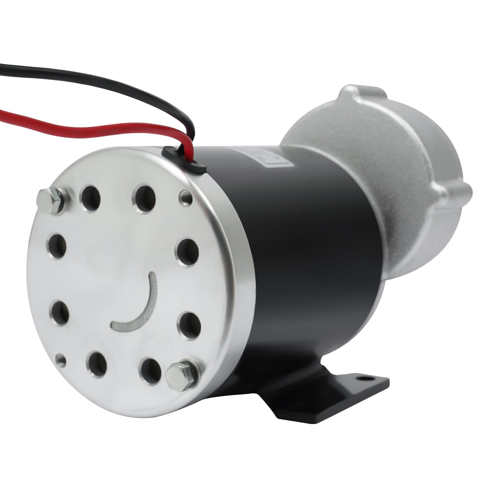 600W Getriebemotor Getriebereduzierung Elektromotor DC Motor mit Untersetzungsverhältnis 1:6,67 450 U/min für Moped Fahrräder Pocket Bike E-Bike (24, Volt)