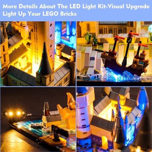 LEGO Hogwarts Castle 76419 LED Light Kit for Fans (Lights Only, No Models)