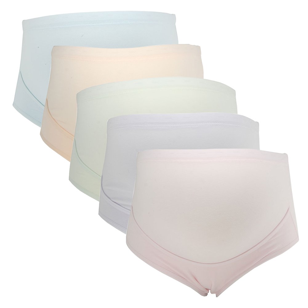 GIFTPOCKET Women's Maternity Panties Underwear Cotton High Waist Belly Support