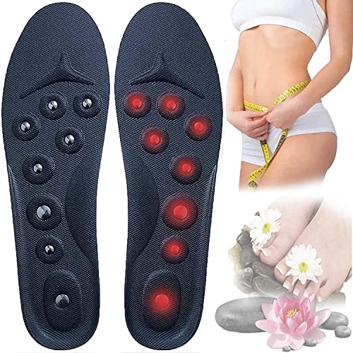 Plantillas magnéticas de masaje Plantillas de masaje for zapatos, plantillas anti-plantar, plantillas magnéticas, plantillas de masaje magnético for pies planos, fascitis plantar(3 Pair,S(35 41))