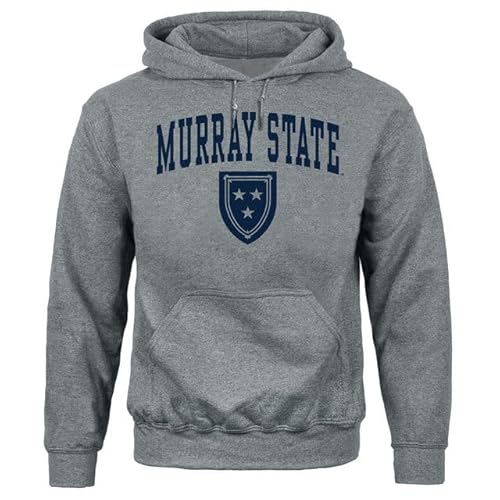 Barnesmith Murray State University Racers Hooded Sweatshirt, Heritage, Charcoal Grey, Small