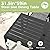 PATIOPIA 7-Piece Outdoor Dining Set, All Weather Patio Table and Chairs Set with Umbrella Hole for 6, Rectangular Steel Slat Table and 6 Textilene Chairs for Garden, Backyard, Poolside and Deck, Grey