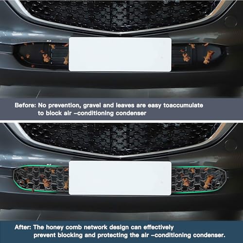 Image of RUIYA CX30 Front Grill Mesh Inserts Trims for Mazda CX30 Accessories 2PCS Front Grille Guard Compatible with 2020 2021 2022 2023 2024 2025 2026 Mazda CX30(320MM for CX30 Preferred Grilles)