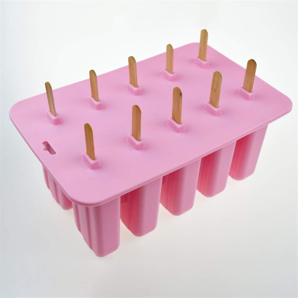 製氷皿 製氷器 製氷機 シリコーンアイスキャンデー金型DIYアイスクリームアイストレーアイスボールモールド 取り出しやすい (色 :