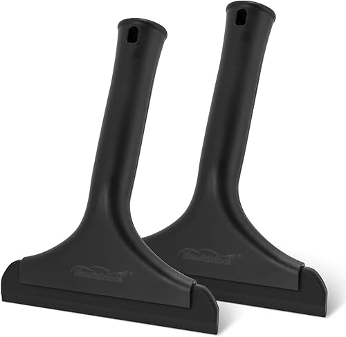 NEWISHTOOL Escobilla de goma pequeña para parabrisas de automóvil, ventanas, espejos laterales, eliminación de agua de puerta de vidrio, escobilla