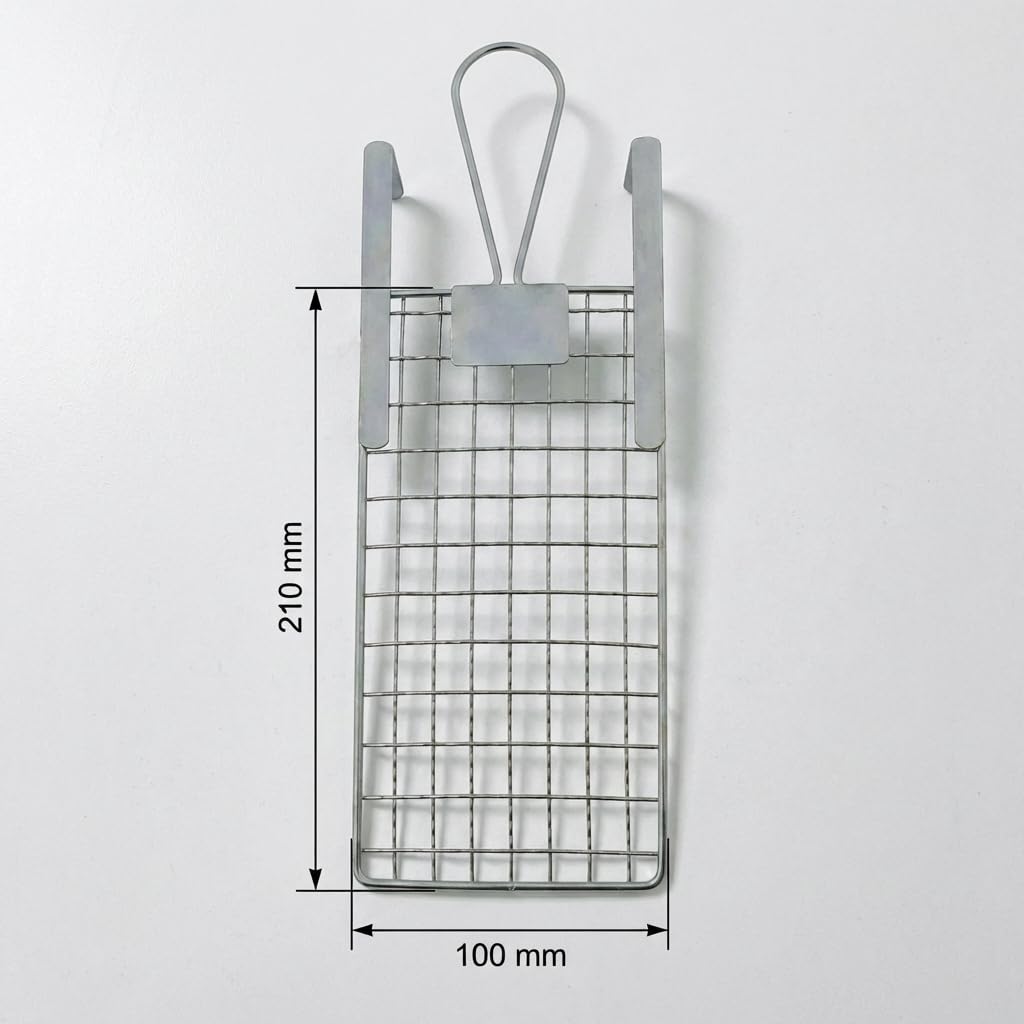Zestaw 5 sztuk metalowych siatek kolorowych 100 x 210 mm – kratka do zdejmowania farby do wiadra i tac na farbę, solidna siatka wałkowa do wałka malarskiego