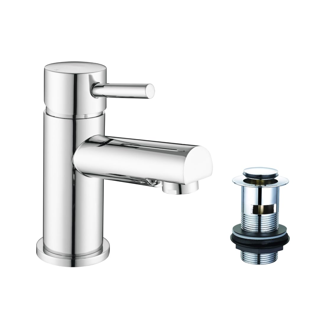 Ibathuk Chrome | Cloakroom Basin Sink Mixer Tap Bathroom Faucet Tb3010
