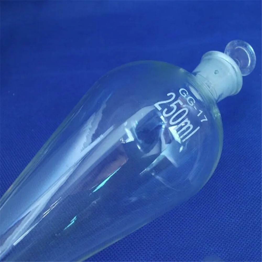 Imbuto separatore a forma di pera da 250 ml con tappo in vetro smerigliato Attrezzature da laboratorio