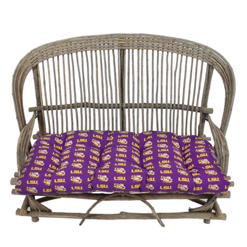 Image of College Covers Everything Comfy LSU Tigers Indoor Outdoor Settee Loveseat Bench Cushions