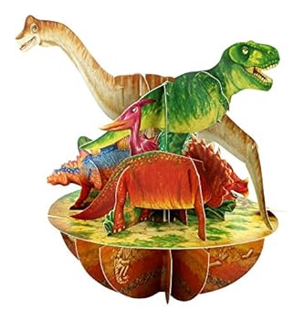 Office Product Santoro Pirouettes Dinosaurs 3D Pop Up Greeting Card Book