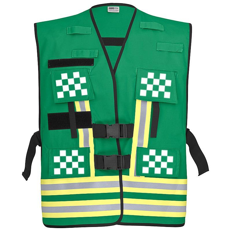 PACOTEX Chalecos funcionales para la identificación de personal de operaciones como, por ejemplo, chaleco de seguridad de bomberos