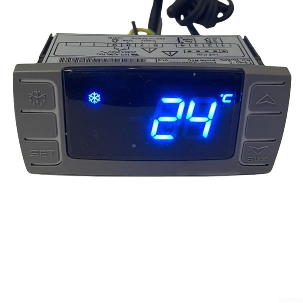 XR02CX - Termostato digital de temperatura con pantalla LED para refrigerador comercial, congelador, vitrina, equipo de refrigeración industrial