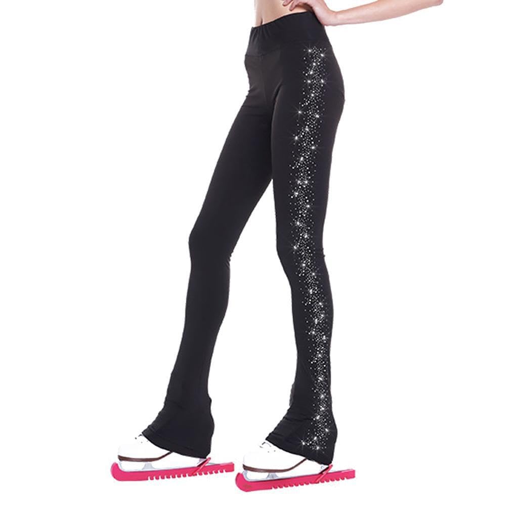 Leggings en Polaire cristalline, Coton à Cristaux Scintillants,