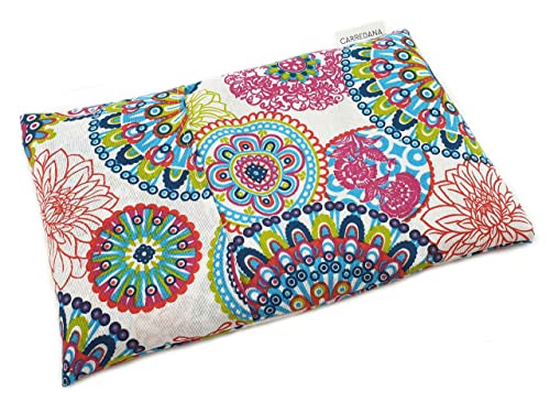 Saco térmico de semillas de trigo con funda lavable.20 x 30cm (Mandala azul) Cover