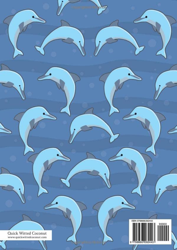 Dolphin Notebook - Lined Pages - A4 - Premium: (Deep Ocean Edition) Fun notebook 192 lined pages (A4 / 8.27x11.69 inches / 21x29.7cm) - Image 2