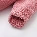 QotLoyi Baby Snowsuit,Baby Bear Onesie Fuzzy Fleece Jumpsuit Warm Long Sleeve Hooded Rompers Infant Snowsuit Winter Outfits for Girls Boys Pink
