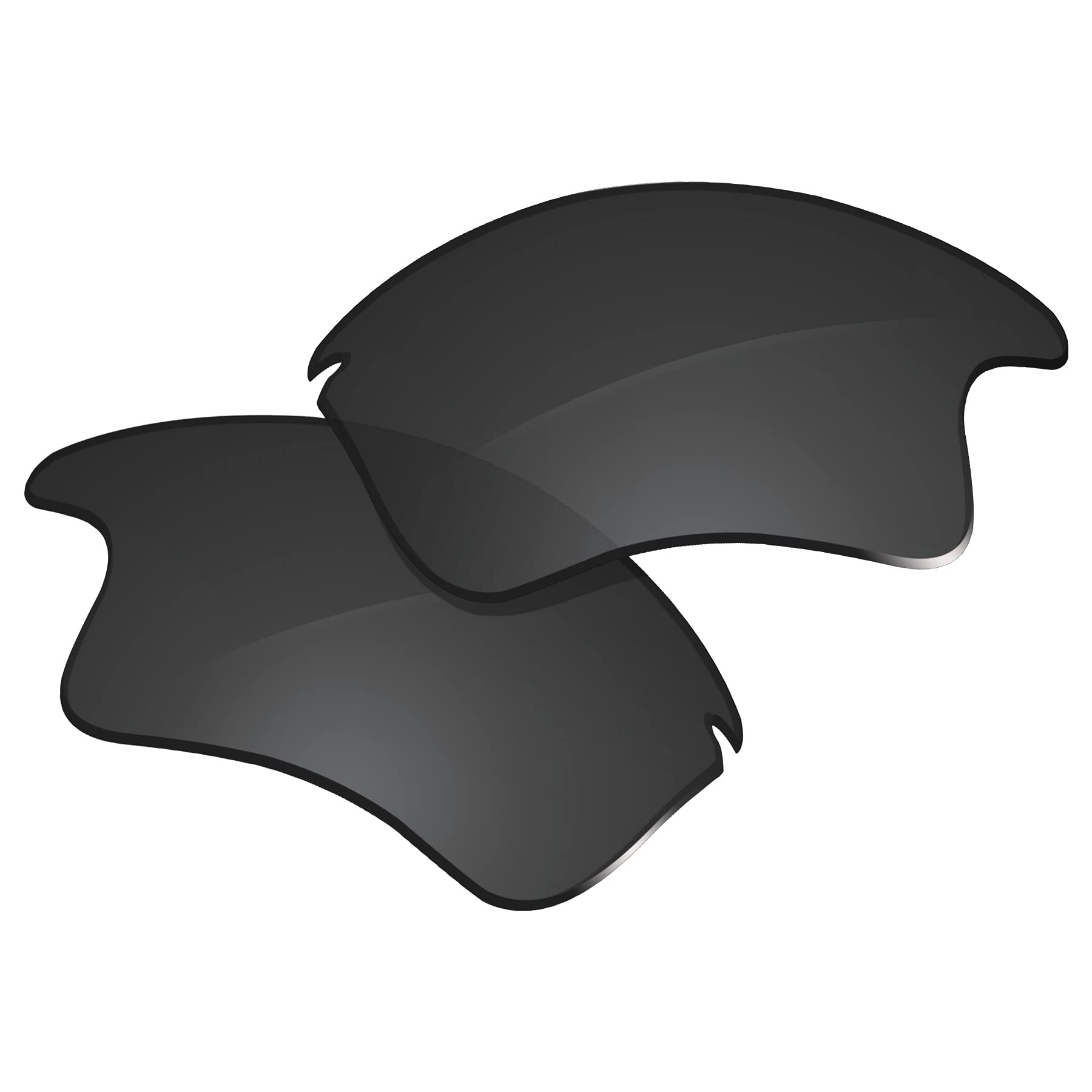 Glintbay 100% Precise-Fit Replacement Sunglass Lenses for Oakley Fast Jacket XL OO9156 - Polarized Advanced Black
