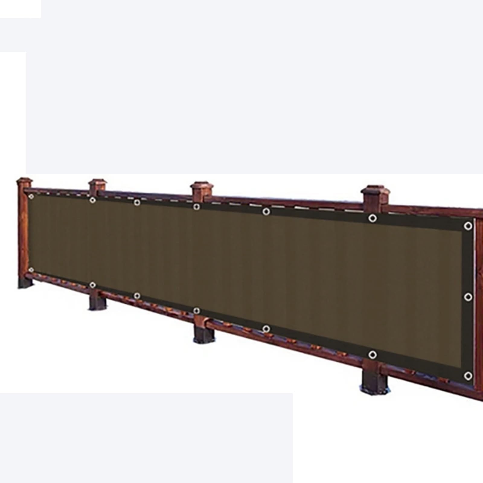 Brise-soleil de jardin café 0,9x5 m pour aménager une terrasse chaleureuse