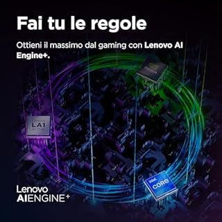 Lenovo LOQ Notebook Gaming 15.6" FHD (1920x1080) 144Hz, Intel Core i7-13650HX, RAM 16GB (2x8GB), 1TB SSD, NVIDIA GeForce RTX 4060 8GB GDDR6, Windows 11 Home, Tastiera Retroilluminata, Luna Grey