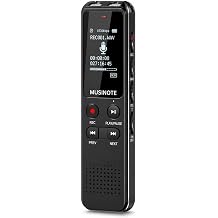 Electronic Data Recorders, Digital Voice Recorder with Playback, USB Rechargeable Sound Recorder for Lectures, Meetings, Interviews and Personal Notes