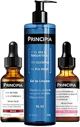 PRINCIPIA, Kit Gel de Limpeza Facial GL-02 + Mix-03 + Retinol