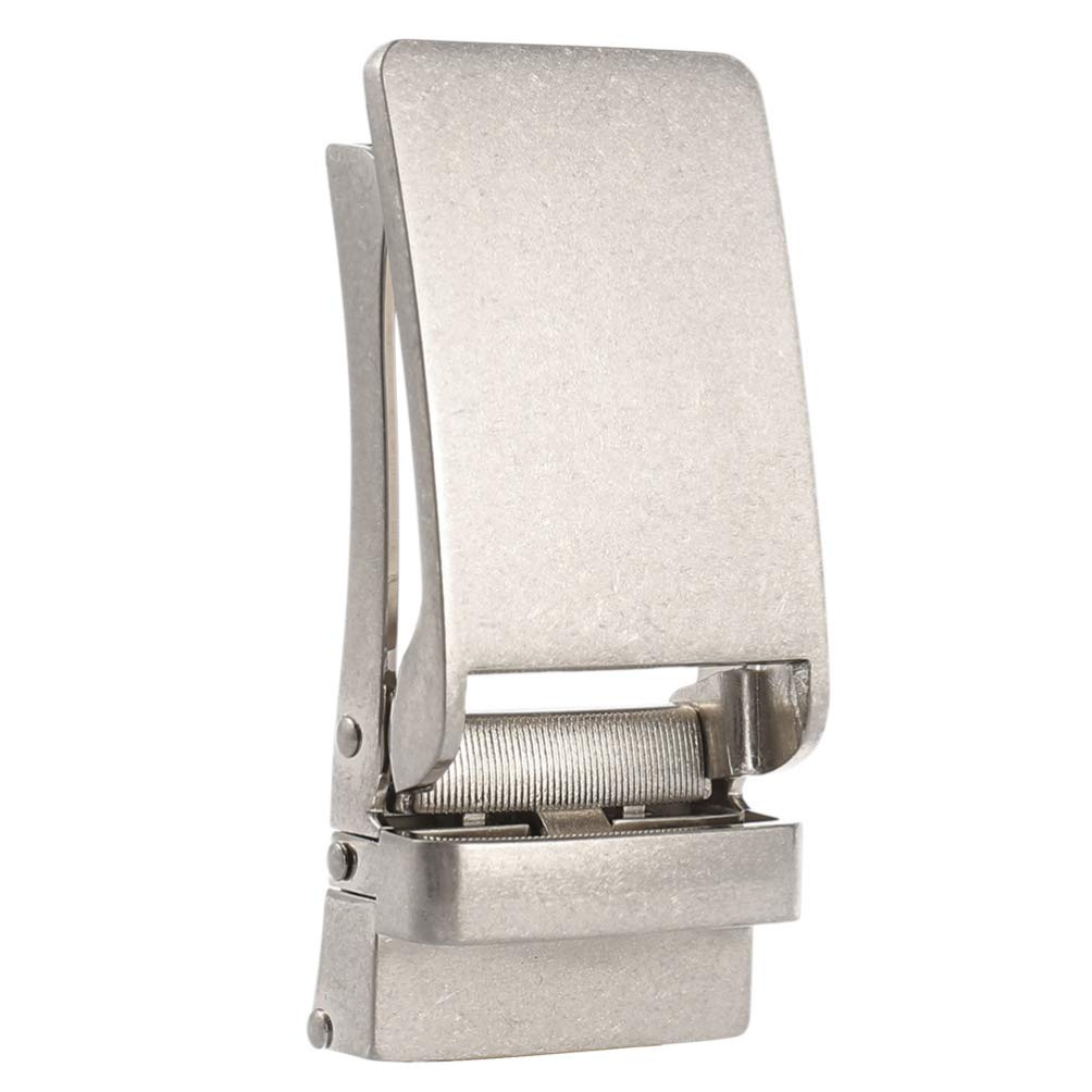 EXCEART 2pezzi Fibbia per Cintura in Lega Fibbia per Cintura Automatica per Cricchetto in Pelle Fibbie per Cinture da Uomo