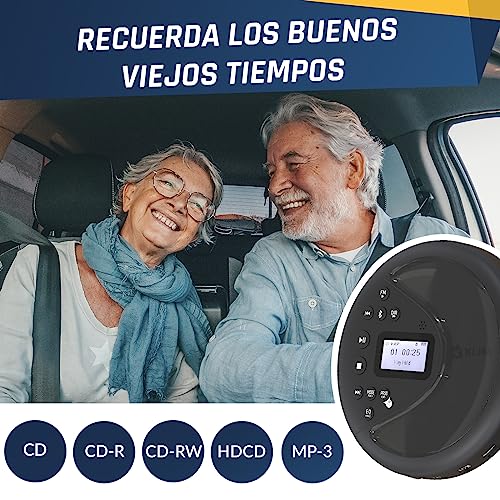 Reproductor de CD portátil ideal para coches KLIM Discover con MP3 6