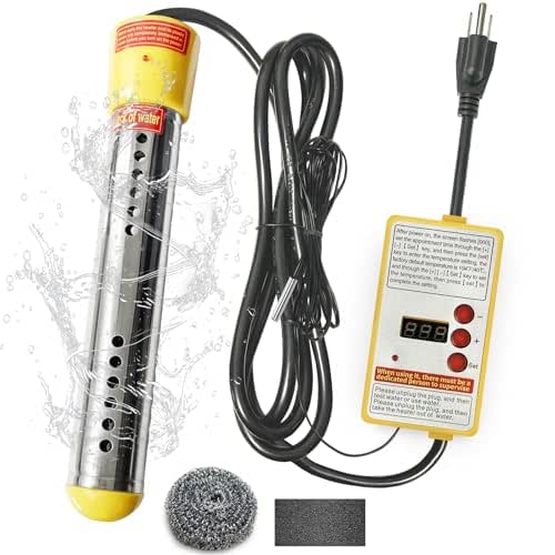 Immersion Water Heater - 304 Stainless Steel Portable Water Heater
