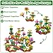 Scientoy Flower Garden Building Toys, 3 4 5 Year Old Girl Toys, 324 PCS Upgrade Flower Pretend Gardening Gifts for Kids, Floral Arrangement Playset for Age 3-7 Year Old Child Educational Activity