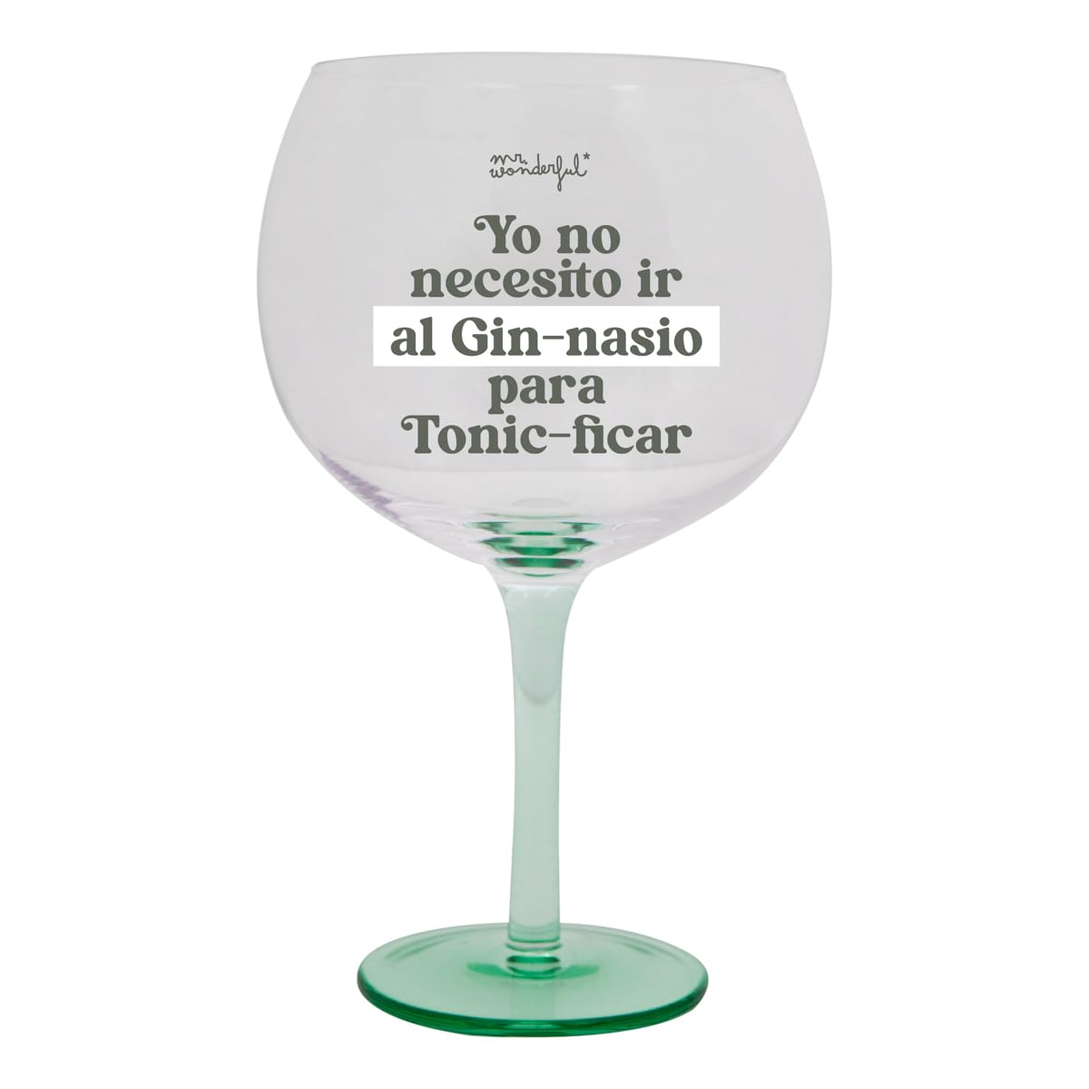Mr. Wonderful Mr.Wonderful-Ball Cup-I Don't Need to Go to The Gym for Tonic-ficar, Multicolor (2504020553W0ESP)