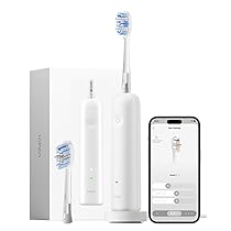Laifen Wave Pro Spazzolino Elettrico Sonico per Adulti – Spazzolino Sonico con Oscillazioni a 60°, App Intelligente, Batteria da 70 Giorni, 2 Testine, Impermeabile IPX8 (ABS Bianco)