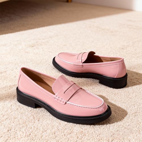 Image of Loafers for Women, Classic Penny Slip On Flat Dress Shoes