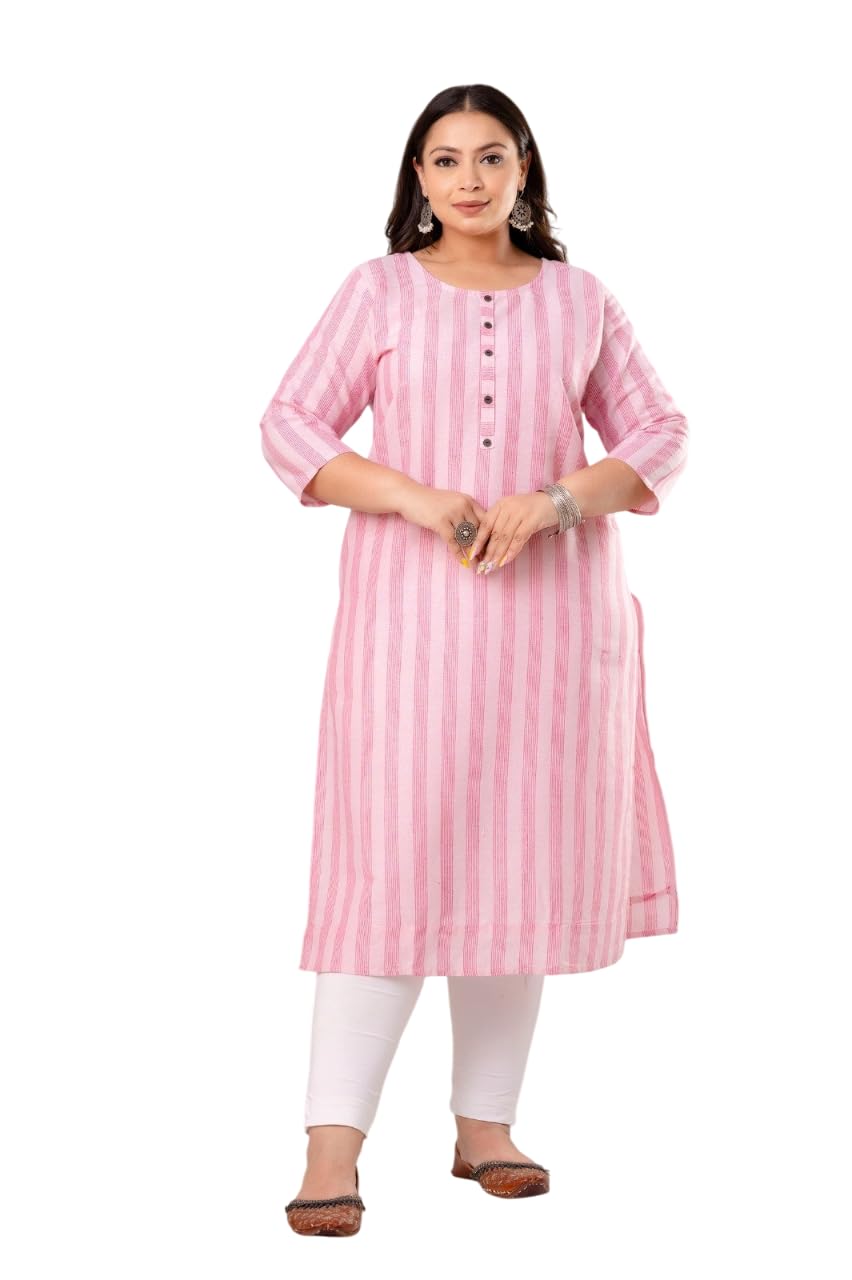 Trendy Plus Size Cotton Kurta for Women – Everyday Ethnic Wear-image-42