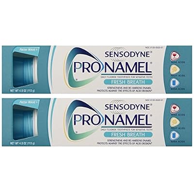 Sensodyne Pronamel Toothpaste, Fresh Breath, 4 Ounce (Pack of 2)