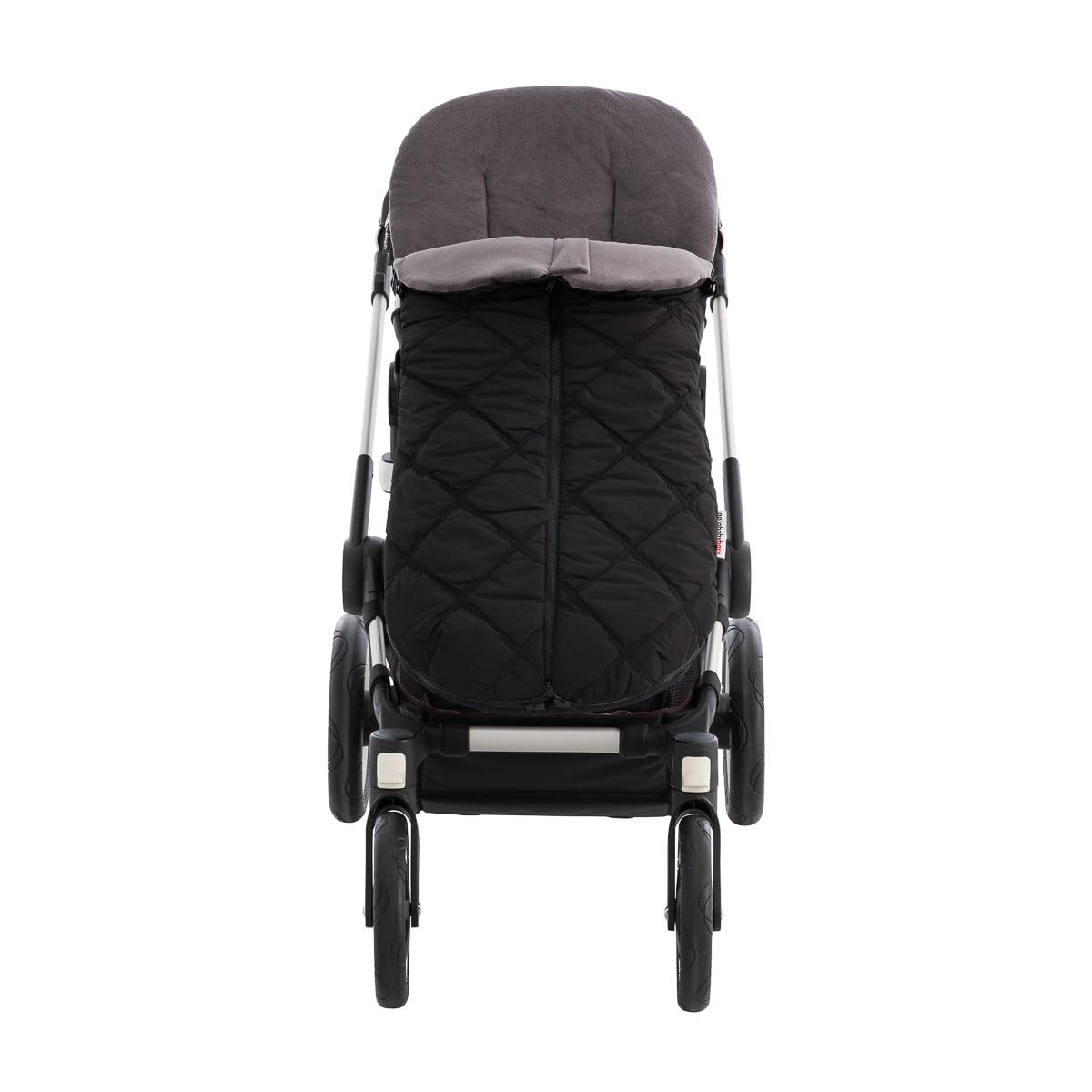 Norababybags - Saco Silla Paseo Universal: Adaptabilidad Total con 3 Cremalleras, Versátil para Todas Las Estaciones, Estampado 100% Algodón - Diseño y Fabricación Española - Barbour negro 45x98 cm