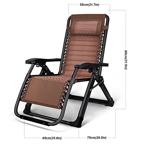 Chaise longue pliable zéro gravité pour camping et extérieur - 2