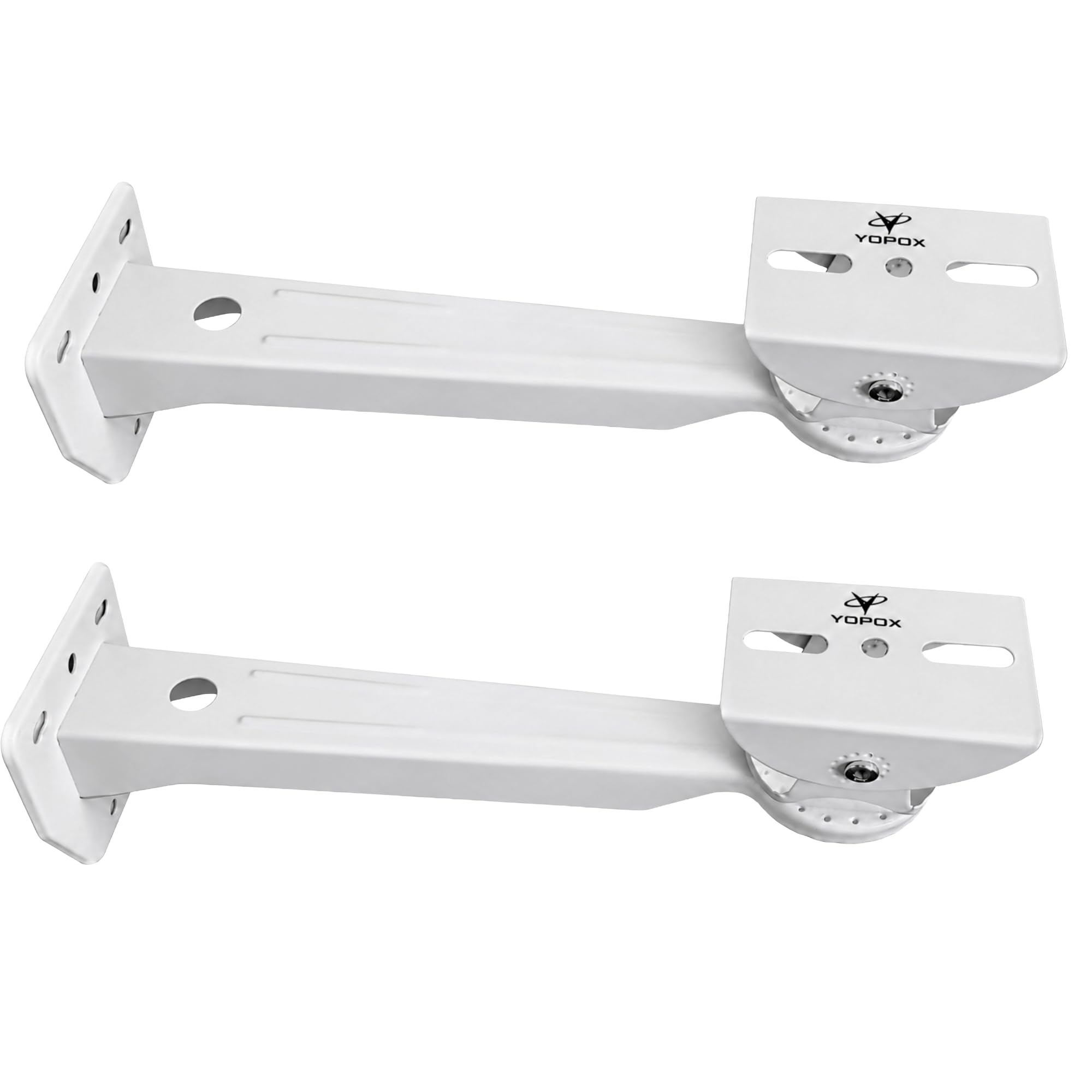 Heavy Duty Metal Stand for CCTV Bullet Cameras Wall Mount CCTV Bracket (11-Inch) | Universal Indoor Outdoor CCTV Stand/Bracket | Rust-Resistant (11 Inch Wall Bracket White (Pack of 2))-image-27