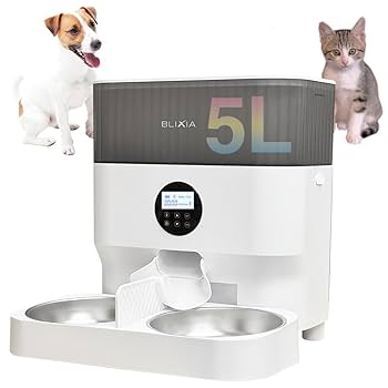 Amazon | ブリシア 自動給餌器 多頭飼い 猫 中小型犬 2匹用 録音