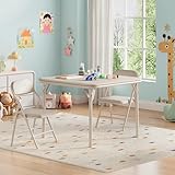 Dispositifs de sécurité pour une tranquillité d'esprit : Grâce à leurs embouts de protection pour le sol et leurs coins arrondis, la table et les chaises privilégient la sécurité et contribuent à prévenir les blessures lors de leur utilisation ; les pieds verrouillables offrent une sécurité supplémentaire et empêchent tout effondrement accidentel.