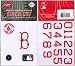 Authentic MLB Official Batting Helmet Decal Kit from Rawlings