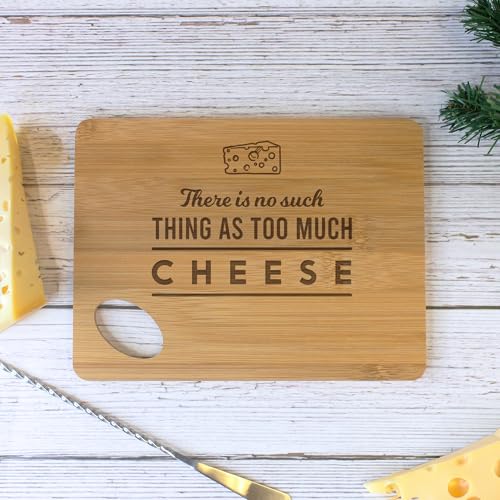 eBuyGB Small Personalised Wooden Cheese Board, There is No Such Thing As Too Much Cheese, Funny Cheese Gift, Serving Cutting Board, Cheese Lover Gifts for Him Her - Cosy Home Interiors eBuyGB Small Personalised Wooden Cheese Board, There is No Such Thing As Too Much Cheese, Funny Cheese Gift, Serving Cutting Board, Cheese Lover Gifts for Him Her - Image 5