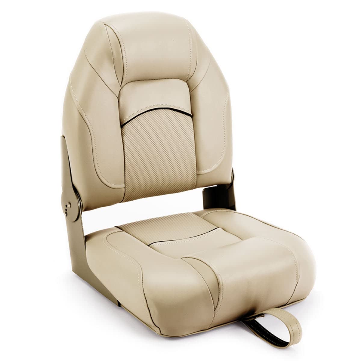 DeckMate High Back Folding Boat Seats - 2 pack - Tan (G2-FS30-403)