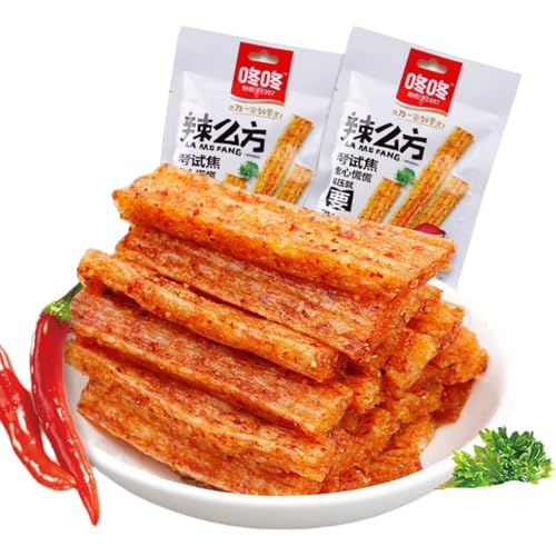 BaiLiSnacky Bastoncini Latiao Latiao Snack 80g*2Pcs Deliziose Confezioni Di Snack Piccanti Prima Scelta Da Condividere Con Gli Amici Vegetariano Snack Autentico Cinese