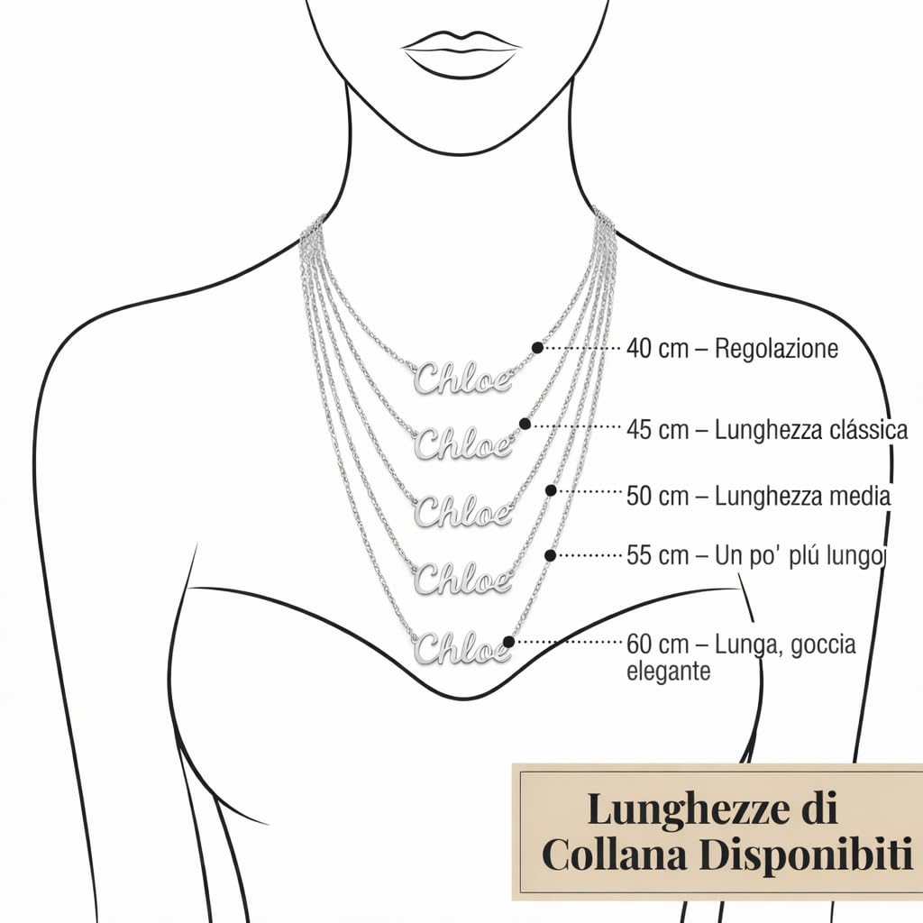 Collar con nombre personalizado, chapado en oro de 24 quilates, chapado en oro rosa auténtico y acero inoxidable plateado, colgante de letra personalizado, regalo para cumpleaños y Navidad